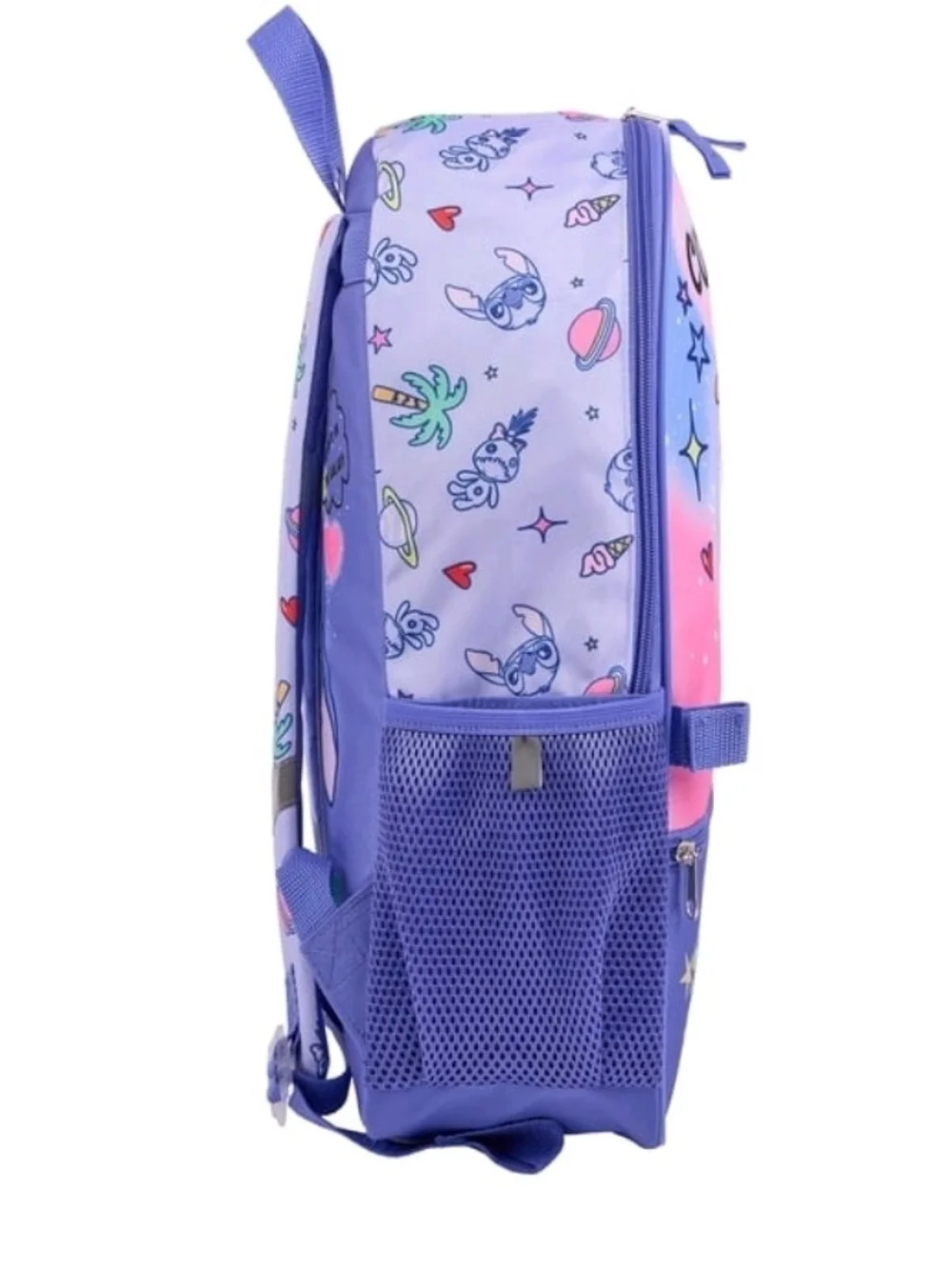 Disney Stich Backpack with Pink & Green Accents